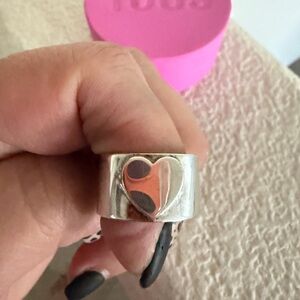 Silver Heart Ring Tous